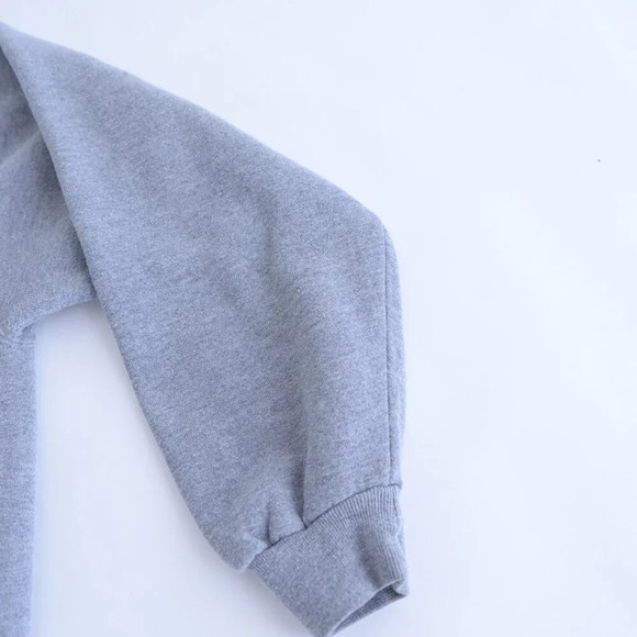 VTG Russell Athletic York Football 1001 Embroidered Gray Crew Neck Sweater XXL - Picture 5 of 9